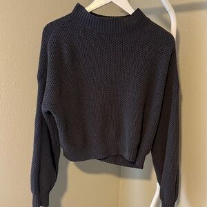 Hollister Cozy Gray Knit Sweater